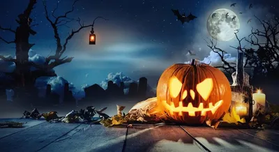 Живые обои Halloween evil pumpkin / скачать на рабочий стол