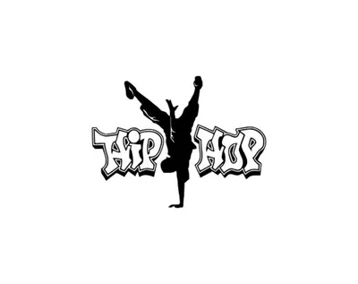Hip Hop Graffiti Text and Dancer Design SVG Vector Cutting File / Clip Art  Available for Instant Download. - Etsy