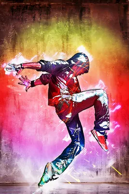 colorful art of crazy hip hop dance 8k background Stock Illustration |  Adobe Stock