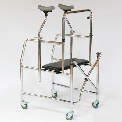 Ходунки-каталка Titan LY-517 для инвалидов и пожилых людей на четырех  колесах \"Optimal-Kappa\" (ходунки-роляторы)