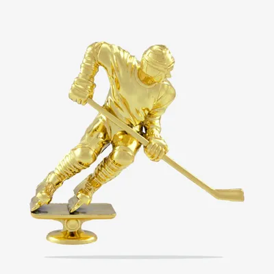 Скульптура «Хоккеист» №2 | Фарфор Гжель Люкс