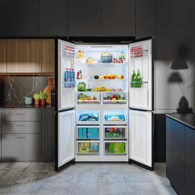 Отдельностоящий холодильник с инвертором и конвертируемой зоной Weissgauff  WCD 486 NFX купить с доставкой в интернет-магазине Weissgauff