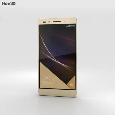Huawei Honor 7 Gold 3D model - Скачать Электроника на 3DModels.org