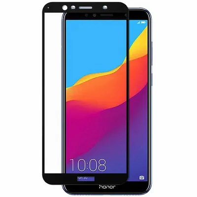 Защитное стекло черное для Huawei Honor 7А Pro купить