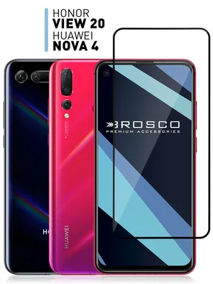 Защитное стекло для Honor View 20 и Huawei Nova 4 (Хонор Вью 20 и Хуавей  Нова 4) с олеофобным покрытием, ROSCO - купить с доставкой по выгодным  ценам в интернет-магазине OZON (174557144)
