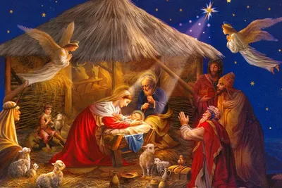 Рождественские фигурки Иисуса на Рождество, Рождественская елка,  христианские 2D Акриловые Украшения, день рождения Иисуса, религиозный  Декор для дома | AliExpress