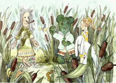 Иллюстрация Кикимора болотная в стиле cg, game dev, персонажи |