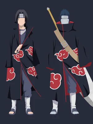 Постер (плакат) Naruto | Наруто | Итачи и Кисаме – Ленбагет