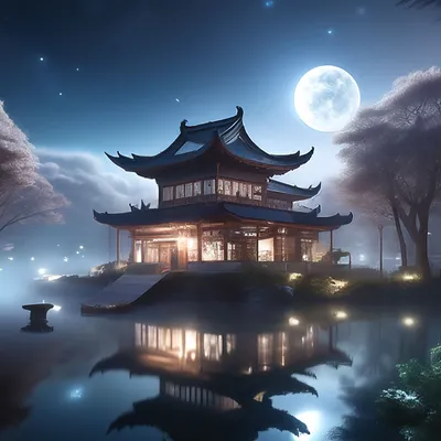 Китай, дом в китайском стиле на …» — создано в Шедевруме