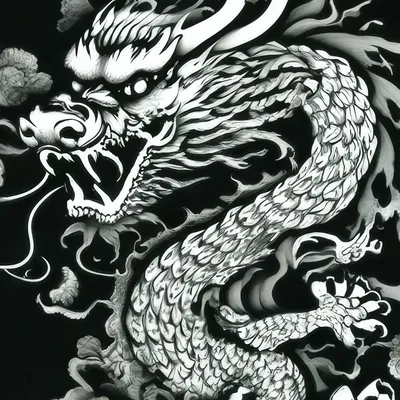 Обои на телефон китайский дракон на…» — создано в Шедевруме