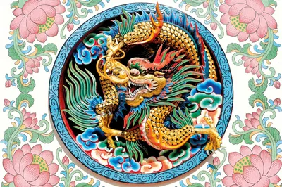 Китайский дракон - Фотообои на заказ в интернет магазин arte.ru. Заказать обои  Китайский дракон (1773)