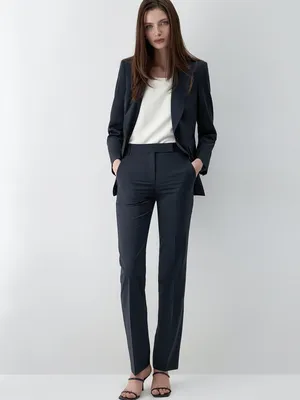 Классические женские брюки на высокой посадке, цвет Светло-коричневый,  артикул: FAB110165_2132. Купить в интернет-магазине FINN FLARE