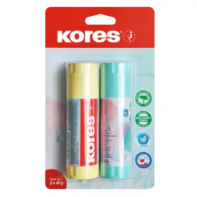 Клей-карандаш Kores 21 г прозрачный – выгодная цена – купить товар Клей- карандаш Kores 21 г прозрачный в интернет-магазине Комус