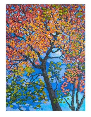 Фотореалистично дерево клен осень» — создано в Шедевруме