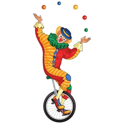 клоун с воздушными шарами изолированные на белом фоне Фото Фон И картинка  для бесплатной загрузки - Pngtree