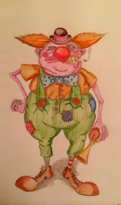 Клоун в цирке рисунок - 61 фото