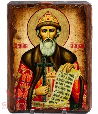 Купить старинную Икона Святой Князь Владимир в антикварном магазине Оранта  в Москве артикул 306-20