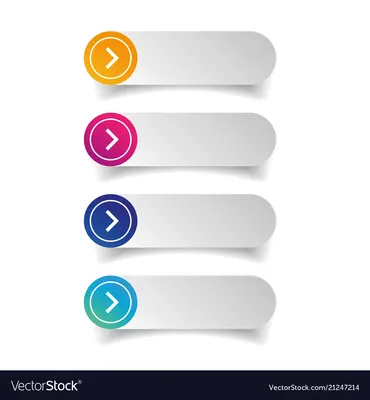 Empty web button set Royalty Free Vector Image