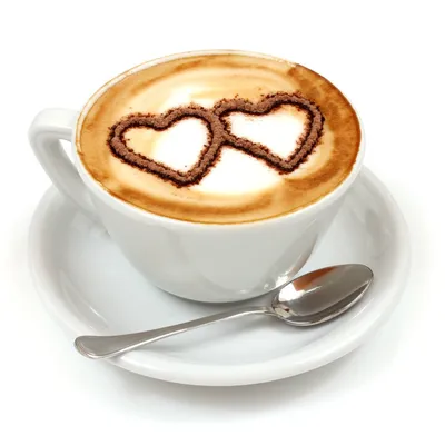 Кофе с пенкой сердечком - обои для рабочего стола, картинки, фото