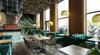Дизайн интерьера кофейни Coffee Fresh в Москве от Udaltsova Design