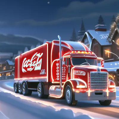 Скачать обои новый год, рождество, coca cola, Кока кола, новогодний  грузовик, christmas truck, реклама coca cola, Санта клаус, раздел новый год  в разрешении 2560x1440