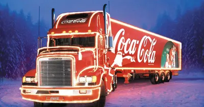 How to Draw a Coca Cola TRUCK / Winter Landscape - YouTube