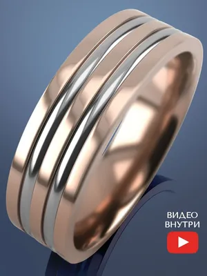 широкое обручальное кольцо 12 мм под золото Steel Evolution ks-01-1339-g