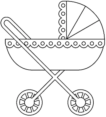 Детская коляска рисунок карандашом - 31 фото