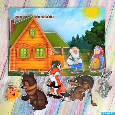 Колобок. Kolobok Fairytale Children's Book in Russian Pop-Up Panoramka |  eBay