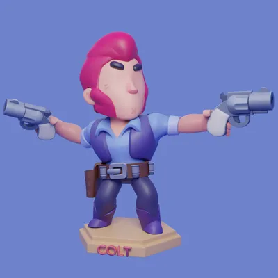 Raoni Dorim - Colt - BRAWL STARS fan art