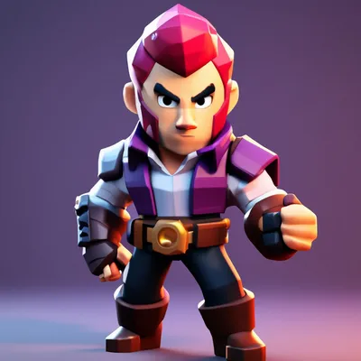 Colt Brawl Stars 3D Print Model in Figurines 3DExport