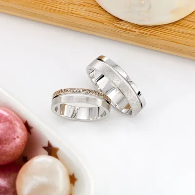 Купить Модные простые геометрические кольца для женщин, парные кольца, свадебные  обручальные кольца, ювелирные изделия, подарки | Joom