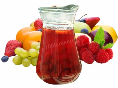 Strawberry Kompot — sprig of thyme