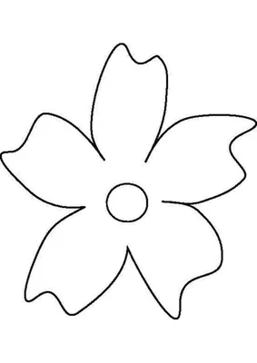 Раскраска цветок контур - 68 фото