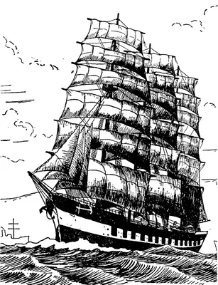 Как нарисовать пиратский корабль (55 фото) » Идеи поделок и аппликаций  своими руками - Папикпро.КОМ