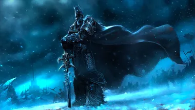 Обои на рабочий стол The Lich King / Король Лич на поле боя, из игры World  of Warcraft / Мир военного ремесла, by ddddd210, обои для рабочего стола,  скачать обои, обои бесплатно