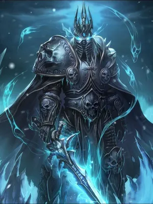 Скачать обои король лич, Артас Менетил, World of Warcraft Wrath of the Lich  King, рыцарь смерти, раздел игры в разрешении 1920x1080