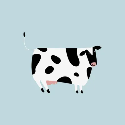 черно белая корова в поле травы с открытым, лицо, картинка молочная корова,  молочные продукты фон картинки и Фото для бесплатной загрузки