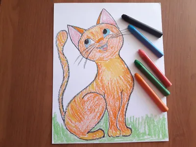 Кошка — раскраска для детей. Распечатать бесплатно.
