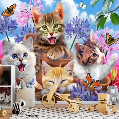 Окраска страницы Набросок мультфильма кошка с котенком. Животные. Раскраска  для детей . Векторное изображение ©Oleon17 324968010
