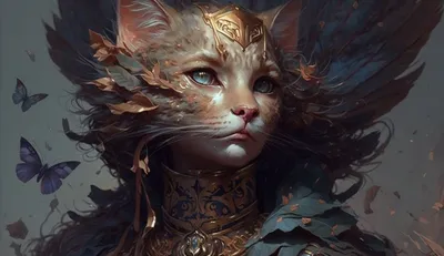 Картинки коты Фантастика Волшебные животные
