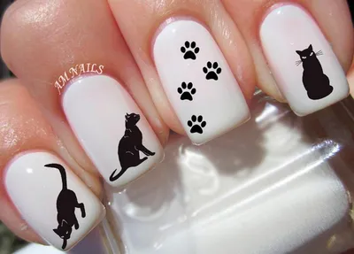 Орнамент кошки на ногтях (75 фото) - картинки modnica.club