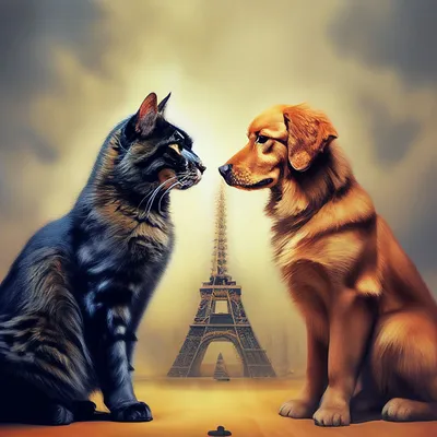 Кошки против собак» — создано в Шедевруме