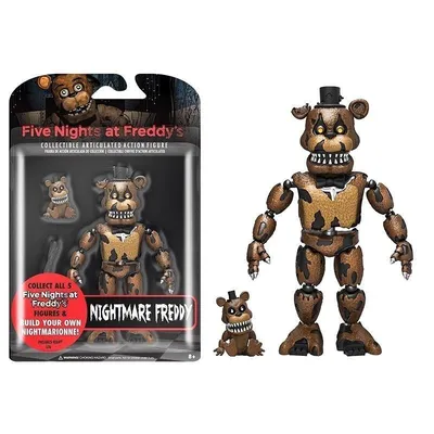 Фигурка аниматроник Кошмарный Фредди фнаф из серии Five Nights at Freddy's  - купить с доставкой по выгодным ценам в интернет-магазине OZON (1244732125)