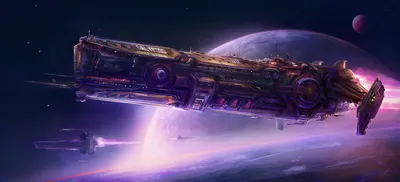 Космический корабль Прометей - обои для рабочего стола, картинки, фото