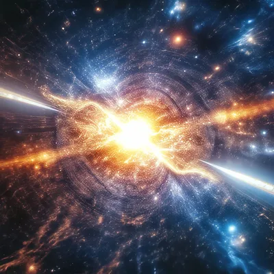Большой взрыв, космос, , …» — создано в Шедевруме