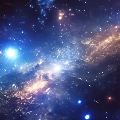 Большой взрыв,туманности, космос, …» — создано в Шедевруме