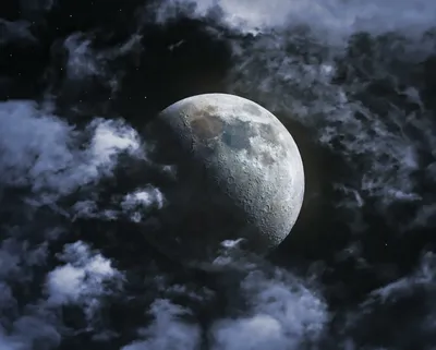 Фотография луны прошлой ночью | Пикабу