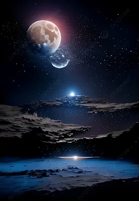 Фотообои Луна на стену купить в Украине - ТМ \"Шпалерня\"