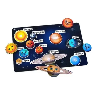 Купить развивающая игра Ань-Янь Планеты на липучках Космос ПСД021, цены на  Мегамаркет